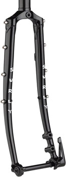Surly Disc Trucker Fork - 26", 1-1/8" Straight, 100x12 mm Thru-Axle, Steel, Disc, Black EA Cyclocross/Hybrid Fork