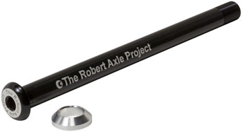 Robert Axle Project 12mm Lightning Bolt Thru Axle - Rear - Length: 161 or 167mm Thread: 1.0mm Black EA Thru Axle