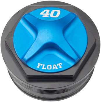 FOX Topcap Assembly - FLOAT, 40, NA 2, Blue EA Adjuster Knob & External Hardware