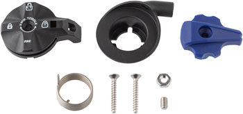 Manitou Fork Rebound Damper Knob Kit - 80mm x 100mm, Circus Comp KIT Adjuster Knob & External Hardware