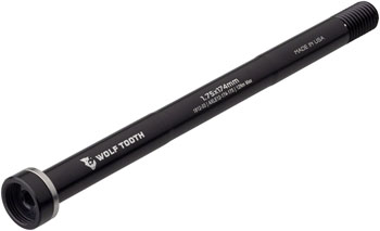 Wolf Tooth Rear Thru Axle - M12, 1.75 x 174mm, Black EA Thru Axle