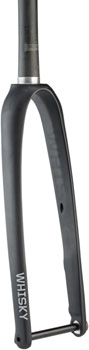 Whisky Parts Co. WHISKY No.9 RD Fork - 12mm Thru-Axle, 1-1/4" Tapered Carbon Steerer, Flat Mount Disc, Matte Black Matte Black EA Road Fork