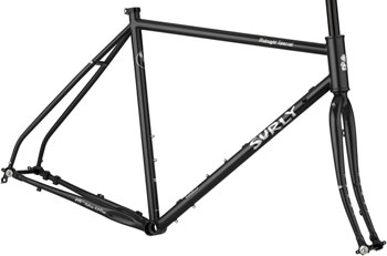 Surly Midnight Special Frameset - 650b/700c, Steel, Hi-Viz Black, 50cm Black EA Road Frames
