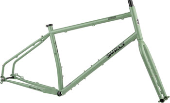 Surly Grappler Frameset - 27.5, Steel, Sage Green, X-Small Sage Green EA Touring Frame