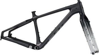 Salsa Beargrease Carbon Fat Bike Frameset - 27.5", Carbon, Black, X-Small Black EA Fat Bike Frame