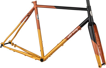 All-City Cosmic Stallion Frameset - 650b/700c, Steel, Black/Brick/Bronze, 46cm Black/Brick/Bronze EA All-Road Frame