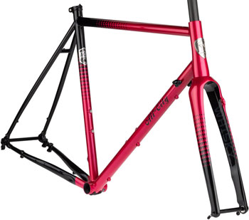 All-City Zig Zag Frameset - 700c, Steel, Sour Cherry Seltzer, 46cm Sour Cherry Seltzer EA Road Frames