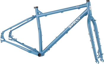 Surly Ogre Frameset - 29", Steel, Cold Slate Blue, Small Cold Slate Blue EA Touring Frame