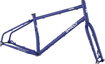 Surly Grappler Frameset - 27.5, Steel, Subterranean Homesick Blue, X-Small Subterranean Homesick Blue EA Touring Frame