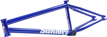Sunday Street Sweeper BMX Frame - 20.75" TT, Gloss Metallic Blue Gloss Metallic Blue EA BMX Frame