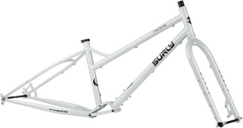 Surly Moonlander Fat Tire Bike Frameset - 24", Steel, Lunar Dust Gray, X-Large Lunar Dust Gray EA Fat Bike Frame
