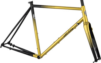 All-City Zig Zag Frameset - 700c, Steel, Golden Leopard, 46cm Golden Leopard EA Road Frames
