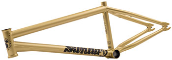 Sunday Wavelength Frame - 20.75" TT, Matte Gold EA BMX Frame