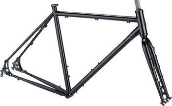 Salsa Marrakesh Frameset - 700c, Steel, Black, 55cm Black EA Touring Frame