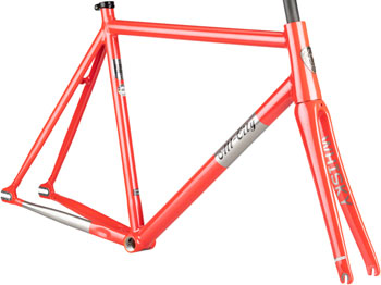 All-City Thunderdome Frameset - 700c, Aluminum, Hot Pink Blink, 46cm Hot Pink Blink EA Track Frames