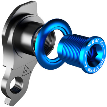 Wheels Manufacturing Universal Derailleur Hanger - 487-5, For Trek ABP MTB Frames designed to accept SRAM UDH, Black/Teal EA Derailleur Hangers