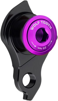 Wolf Tooth Universal Derailleur Hanger - For UDH Equipped Frames, Ultraviolet Purple EA Derailleur Hangers