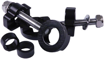 DMR Chain Tugs Chain Tensioner, 14mm with 10mm Adaptor Black Pair EA Axle and Chain Tensioners