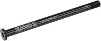 Salsa Deadbolt Ultralight Thru-Axle, Rear, 12mm Axle Diameter, 180mm Length, 1.5 Thread Pitch, 20mm Thread Length Black EA Thru Axle