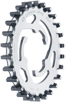 Gates Carbon Drive CDX CenterTrack 3-Lobe SureFit™ Rear Sprocket - 26t, Shimano/SRAM 3-Lobe, Silver EA Belt Drive Cog