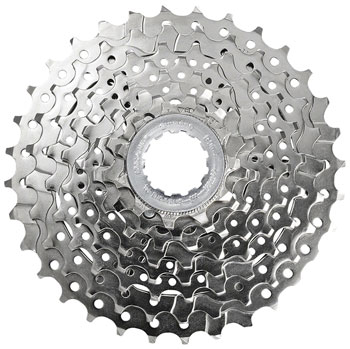 Shimano Claris CS-HG50 Cassette - 8-Speed, 11-28t Silver EA Cassettes
