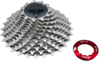 Prestacycle UniBlock PRO Cassette - 12-Speed Shimano, For HG 12 Freehub, 11-30, Silver EA Cassettes