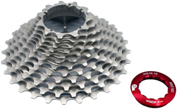 Prestacycle UniBlock PRO Cassette - 12-Speed Shimano, For HG 12 Freehub, 11-34, Silver EA Cassettes