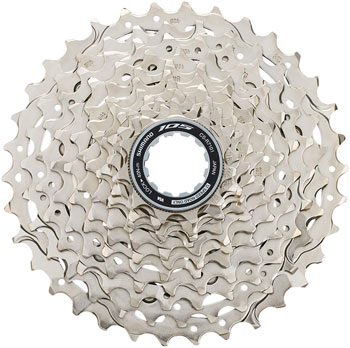 Shimano 105 CS-R7101-12 Cassette - 12-Speed, 11-34t, HG L2, Silver EA Cassettes