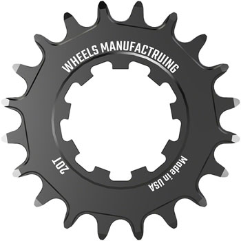 Wheels Manufacturing SOLO-SPEED Cog - 20t, Fits SOLO-SPLINE and SOLO-XD kits, Black BAG Drivers and Single Cogs