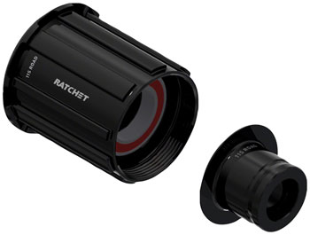 DT Swiss Ratchet Freehub Body - HG 11 Road, Alloy, Ball Bearing, w/ End Cap, 12x 142mm EA Freehub Body