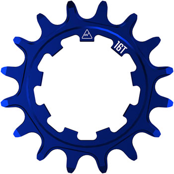Wheels Manufacturing SOLO-SPEED Cog - 16t, Fits SOLO-SPLINE and SOLO-XD kits, Blue EA Drivers and Single Cogs