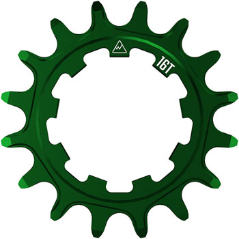 Wheels Manufacturing SOLO-SPEED Cog - 16t, Fits SOLO-SPLINE and SOLO-XD kits, Green EA Drivers and Single Cogs