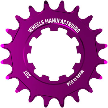 Wheels Manufacturing SOLO-SPEED Cog - 20t, Fits SOLO-SPLINE and SOLO-XD kits, Purple EA Drivers and Single Cogs