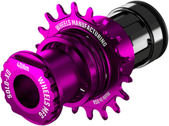 Wheels Manufacturing SOLO-XD XD/XDR Single Speed Conversion Kit - 18t, For SRAM XD/XDR Freeubs, Purple EA Single-Speed Conversion Kits