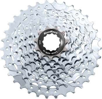 SunRace M55 Cassette - 8-Speed, 11-34t, Zinc EA Cassettes
