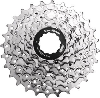 SunRace R86 Cassette - 8-Speed, 11-28t, Nickel EA Cassettes