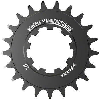 Wheels Manufacturing SOLO-SPEED Cog - 21t, Fits SOLO-SPLINE and SOLO-XD kits, Black EA Drivers and Single Cogs