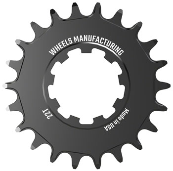 Wheels Manufacturing SOLO-SPEED Cog - 22t, Fits SOLO-SPLINE and SOLO-XD kits, Black EA Drivers and Single Cogs