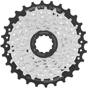 Shimano CS-HG400-7 Cassette - 7-Speed, 11-28t, Silver EA Cassettes