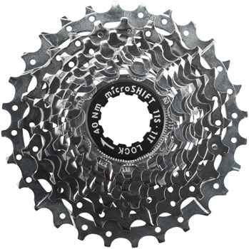 microSHIFT H11 Cassette - 11 Speed, 11-25t, Chrome Plated Silver EA Cassettes