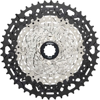 microSHIFT Advent MX E-Series Cassette - 10-Speed, 11-48t, Silver/Black, For HG Driver Silver/Black EA Cassettes