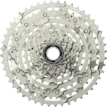 Shimano CUES CS-LG400-10 Cassette - 10-Speed, 11-48t, LINKGLIDE, Silver EA Cassettes