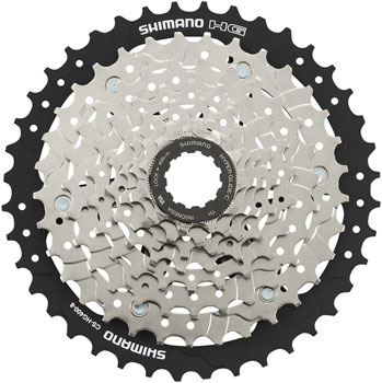 Shimano CS-HG400-8 Cassette - 8 Speed, 11-45t, Silver EA Cassettes