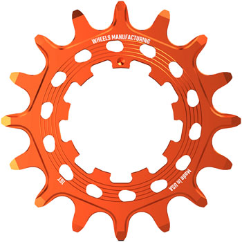 Wheels Manufacturing SOLO HG Cog - 16t, Fits SOLO-HG Kits, Orange EA Drivers and Single Cogs