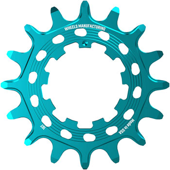Wheels Manufacturing SOLO HG Cog - 16t, Fits SOLO-HG Kits, Teal EA Drivers and Single Cogs