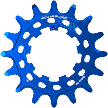 Wheels Manufacturing SOLO HG Cog - 16t, Fits SOLO-HG Kits, Blue EA Drivers and Single Cogs