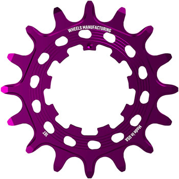 Wheels Manufacturing SOLO HG Cog - 16t, Fits SOLO-HG Kits, Purple EA Drivers and Single Cogs