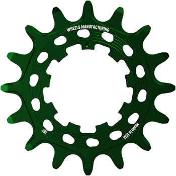 Wheels Manufacturing SOLO HG Cog - 16t, Fits SOLO-HG Kits, Green EA Drivers and Single Cogs