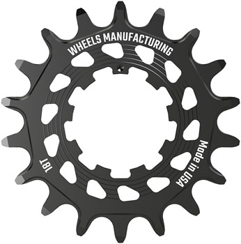 Wheels Manufacturing SOLO HG Cog - 18t, Fits SOLO-HG Kits, Black EA Drivers and Single Cogs