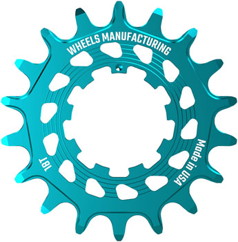 Wheels Manufacturing SOLO HG Cog - 18t, Fits SOLO-HG Kits, Teal EA Drivers and Single Cogs